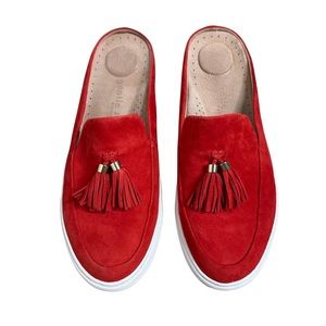 Gentle Souls Rory Slide On Mule Red Suede Size 10